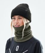 Dope 2x плетена маска за лице 4PZP494 маслинено зелено - Image 4