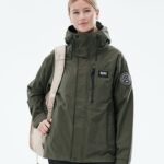 Dope blizzard light w външно яке с пълен цип 4PZP639 маслинено зелено Жени