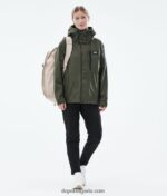 Dope blizzard light w външно яке с пълен цип 4PZP639 маслинено зелено Жени - Image 3