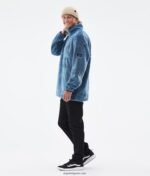 Dope вълнен поларен пуловер 4PZP337 синя стомана мъже - Image 3