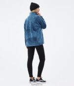 Dope вълнен пуловер с вълна 4PZP819 синя стомана Жени - Image 4