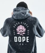 Dope ежедневна качулка 4PZP299 роза избелена черна мъже - Image 4