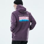 Dope ежедневна качулка 4PZP307 гама избледняло грозде мъже