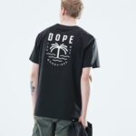 Dope ежедневна тениска 4PZP345 дланово черно мъже