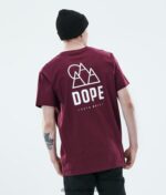 Dope ежедневна тениска 4PZP355 покачване бордо мъже
