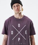Dope ежедневна тениска 4PZP361 2 пъти по-избледняло грозде мъже - Image 6