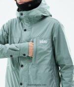 Dope изолирано яке със среден слой 4PZP678 избеляло зелено Жени - Image 14