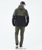 Dope леко туристическо яке 4PZP127 маслинено зелено/черно мъже - Image 3