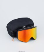 Dope мерни ски очила 4PZP253 черно с черно червено огледало - Image 8