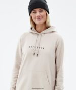 Dope обикновен w hoodie 4PZP849 диапазон пясък Жени - Image 3