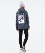 Dope обикновен w hoodie 4PZP853 peak metal blue Жени - Image 8