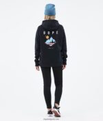 Dope обикновен w hoodie 4PZP854 черен бор Жени - Image 4