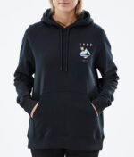 Dope обикновен w hoodie 4PZP854 черен бор Жени - Image 6