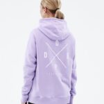 Dope обикновен w hoodie 4PZP855 2x избледняло виолетово Жени