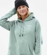 Dope обикновен w hoodie 4PZP862 върха избеляло зелено Жени - Image 7