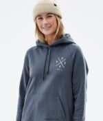 Dope обикновен w hoodie 4PZP866 2x up метален син Жени - Image 7
