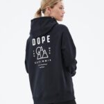 Dope обикновен w hoodie 4PZP868 черен връх Жени