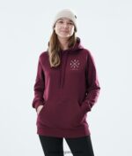 Dope обикновена качулка 4PZP863 2x нагоре бордо Жени