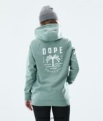 Dope обикновена качулка 4PZP873 палмово избледняло зелено Жени