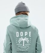 Dope обикновена качулка 4PZP873 палмово избледняло зелено Жени - Image 5