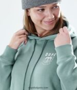 Dope обикновена качулка 4PZP873 палмово избледняло зелено Жени - Image 6