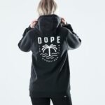 Dope обикновена качулка 4PZP874 дланово черно Жени
