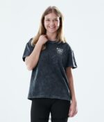 Dope обикновена тениска 4PZP885 палма избелена черна Жени