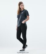 Dope обикновена тениска 4PZP885 палма избелена черна Жени - Image 3