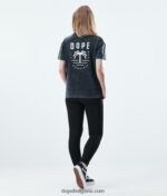 Dope обикновена тениска 4PZP885 палма избелена черна Жени - Image 4