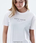 Dope обикновена тениска 4PZP893 гама бяло Жени - Image 6
