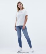 Dope обикновена тениска 4PZP893 гама бяло Жени - Image 9