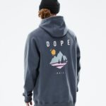 Dope обща качулка 4PZP286 борово метално синьо мъже