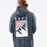 Dope обща качулка 4PZP288 peak metal blue мъже