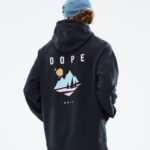 Dope обща качулка 4PZP292 черен бор мъже