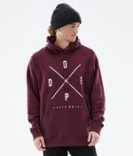 Dope обща качулка 4PZP302 2x нагоре бордо мъже