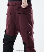 Dope панталони за сноуборд adept 2021 4PZP207 бордо/черно мъже - Image 2