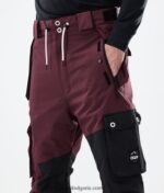 Dope панталони за сноуборд adept 2021 4PZP207 бордо/черно мъже - Image 8