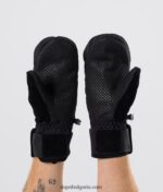 Dope снежни ръкавици с печат 4PZP443 бял черен - Image 4