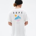 Dope стандартна тениска 4PZP341 борово бяло мъже