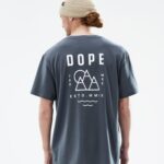 Dope стандартна тениска 4PZP356 върха метално синьо мъже