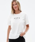 Dope стандартна w тениска 4PZP876 връх бял Жени - Image 6