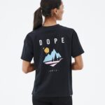 Dope стандартна w тениска 4PZP883 черен бор Жени