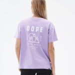 Dope стандартна w тениска 4PZP897 среща на върха избледняла виолетова Жени