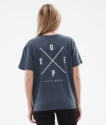 Dope стандартна w тениска 4PZP899 2x up метален син Жени