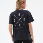 Dope стандартна w тениска 4PZP901 2 пъти черно Жени