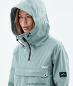 Dope туристическо леко яке за открито 4PZP568 избеляло зелено Жени - Image 6