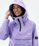 Dope туристическо леко яке за открито 4PZP638 избледняла виолетова Жени - Image 6
