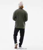 Dope удобен поларен пуловер за 2021 г 4PZP333 маслинено зелено мъже - Image 5