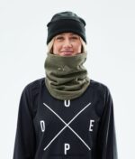 Dope удобна тръбна маска за лице 4PZP477 маслинено зелено - Image 5