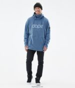 Dope удобна ii поларена качулка 4PZP321 синя стомана мъже - Image 11